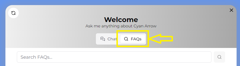 FAQ tab